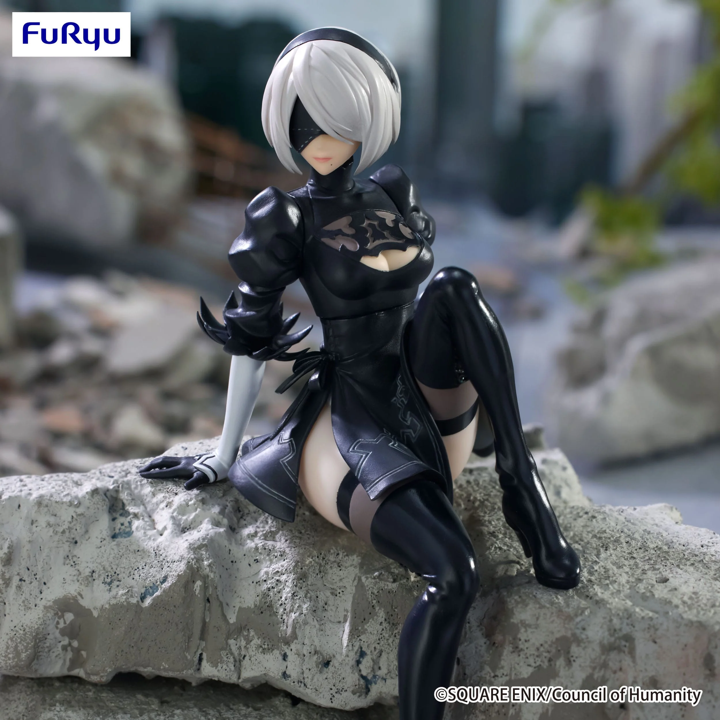NieR:Automata Ver1.1a - 2B (YoRHa No.2 Type B) Noodle Stopper - FuRyu Prize - Image 3