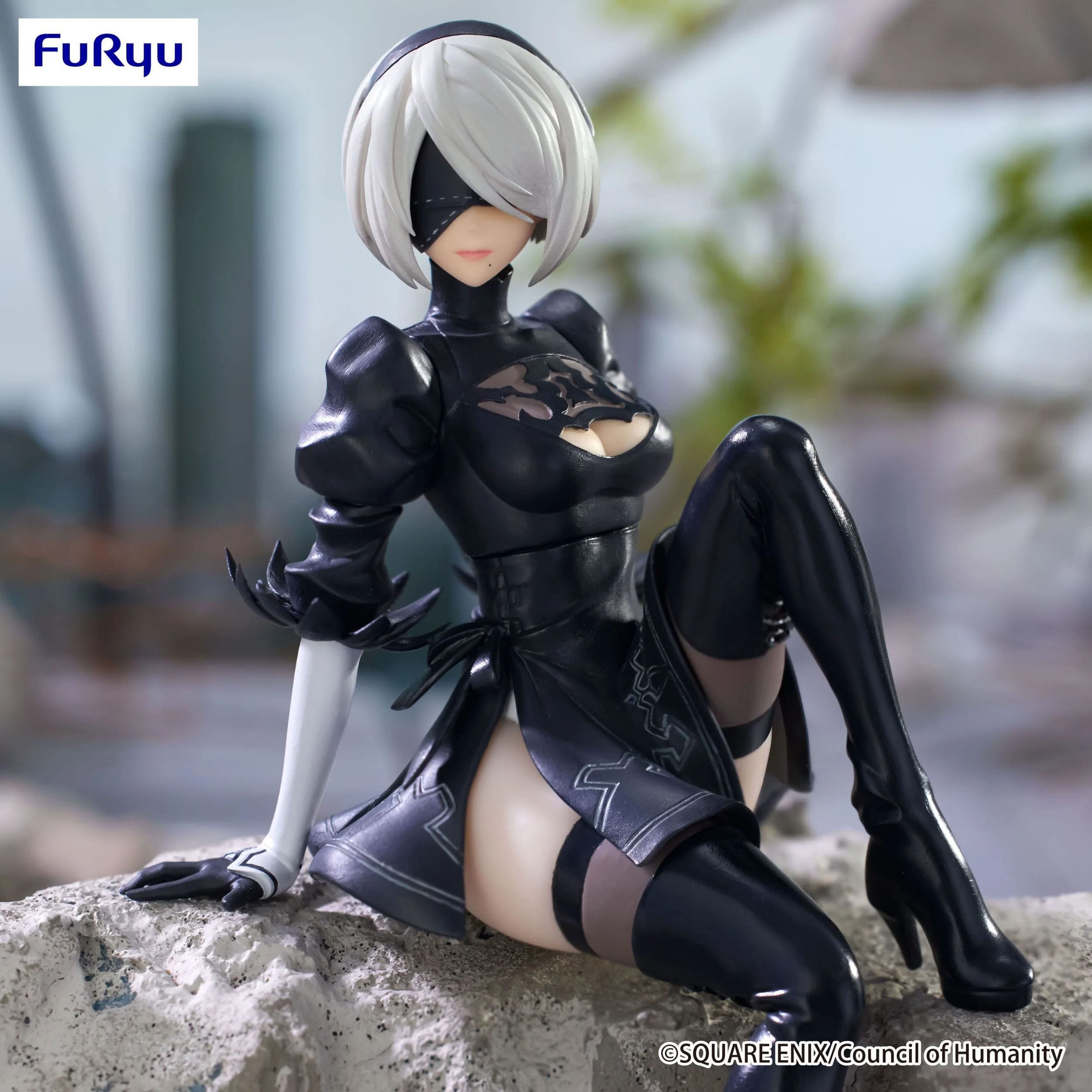 NieR:Automata Ver1.1a - 2B (YoRHa No.2 Type B) Noodle Stopper - FuRyu Prize - Image 4